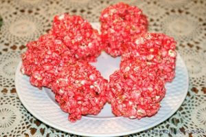 Popcorn balls with jello