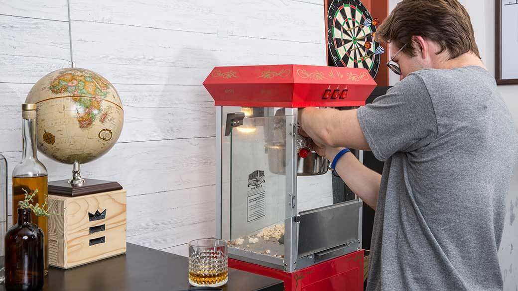 How to clean a commercial popcorn machine